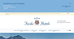 Desktop Screenshot of fuchs-hotels.de